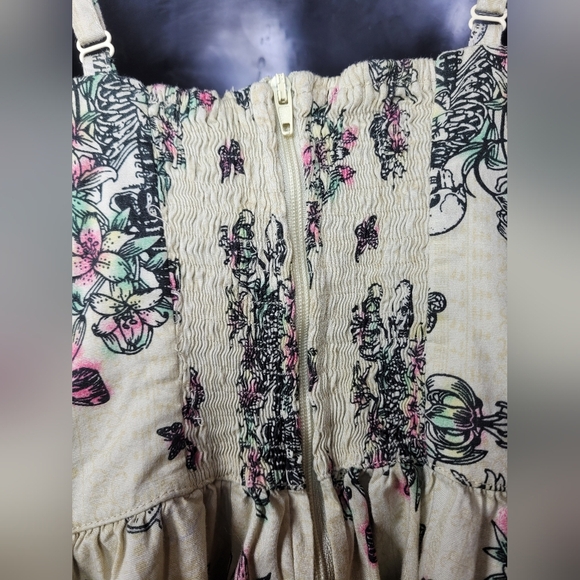 Hell Bunny Retro Rockabilly Pinup Steam Punk Butterfly Clock Fit and Flare Dress - Picture 10 of 11